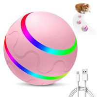 Vibrating Dog Ball,Moving Dog Ball,Shaky Ball Toy for Dogs,Interactive Bouncing Ball,Automatic Moving Dog Toy Ball,Shaking Dog Ball (Pink)