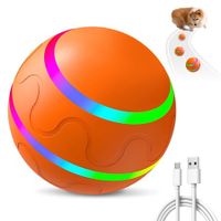 Vibrating Dog Ball,Moving Dog Ball,Shaky Ball Toy for Dogs,Interactive Bouncing Ball,Automatic Moving Dog Toy Ball,Shaking Dog Ball (Orange)