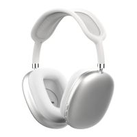 Wireless Bluetooth Headphones,Stereo Headsets,Rechargeable Earphones with Voice Chat Function and Call,Soft Cushion Headset Long Playtime Color Silver