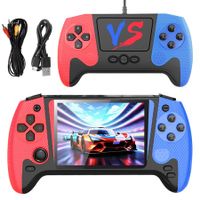 Handheld Game Console,Portable Video Game Console with 500 Retro Games,3.5In HD Screen,Rechargeable Battery,Support 2 Players and Hook Up to TV