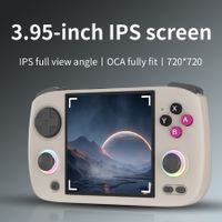 Retro Game Handheld 3.95 Inch IPS Screen 720*720 Linux System,64G Card Pre-Installed 5000+ Games Supports 5G WiFi Bluetooth Online Fighting,Streaming