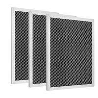 3 Pcs Range Hood Filter 97007696 Aluminum Charcoal Combo Compatible with Broan, Kenmore, Maytag, Size 21 x 27 x 1 cm