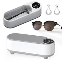 Ultrasonic Jewelry Cleaner Makeup Brushes Glasses Shaver Cleaner High Frequency Vibration Cleaner,300ml Large Capacity