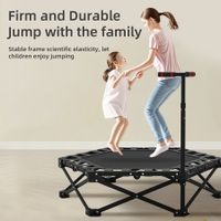 Foldable Mini Trampoline , 150KG Max Weight Capacity, Fitness Exercise Rebounder for Adults & Kids, Indoor/Outdoor Trampoline for Home Gym/Garden