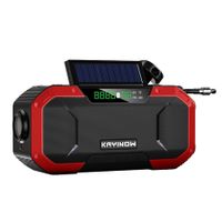 Emergency Hand Crank Solar Radio 5000mAh Cell Phone Charger Bluetooth Speaker,AM FM NOAA Flashlight,Reading Lamp, SOS Alarm Compass Survival Camping Gear
