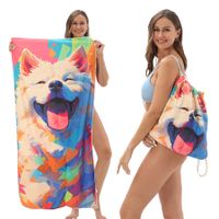 Quick Dry Pool Towels,2 in 1 Beach Towel Absorbent Camping Towels Fold in a Bag Storage Bag,Foldable,For Pool,Bathroom,Camp