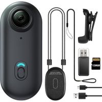 128GB FHD 1080P Mini Body Camera,Wearable Action Body Cam,Thumb Size Hands Free Recording Body Worn Camera,Premium Portable Camcorder (Black)
