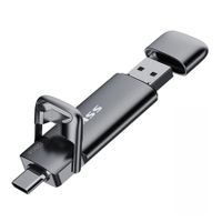 SSK 128GB Dual USB C Flash Drive,2-in-1 Type C+ USB A 3.2 Gen2 Solid State Thumb Drive,Speed Up to 550MB/s Memory Stick Data Storage