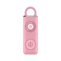 Rechargable Personal Safety Alarm for Women Night Running Runners Strobe Lights  Flashing  Gift TypeC Power COL Pink
