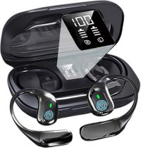 Ai Translator Earbuds Translation Headphones Real-Time 144 Languages with Online Offline Adjustable Ear-Hook,Black