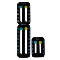 Portable Tennis Racket Scoreboard,Easy to Assemble Small Scoreboard for Keeping Score of Points,Games,Lightweight Mini Scoreboard Color Black