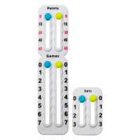 Portable Tennis Racket Scoreboard,Easy to Assemble Small Scoreboard for Keeping Score of Points,Games,Lightweight Mini Scoreboard Color White