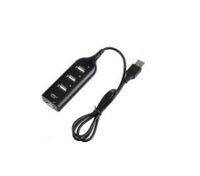 High Speed 4 Port USB 2.0 Multi HUB Splitter PC Laptop Adapter Black