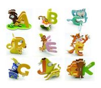 ABC Animal Letter 3D Puzzle Children Intelligence Toys Puzzle Gift
