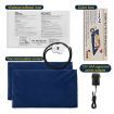 Pet Heated Mat Dog Heating Pad Cat Puppy Electric Heater Blanket Heat Bed Waterproof Cover 65x40cm Blue