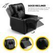 Kidbot Kids Recliner Sofa Armchair Children Lounge Chair PU Soft Couch w/Cup Holder -Black
