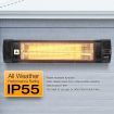 Maxkon 2000W Infrared Radiant Heater Electric Outdoor Patio Strip Heater Wall Ceiling