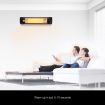 Maxkon 2000W Infrared Radiant Heater Electric Outdoor Patio Strip Heater Wall Ceiling