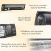 Maxkon 2000W Infrared Radiant Heater Electric Outdoor Patio Strip Heater Wall Ceiling