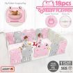 18 Panel Baby Playpen Kids Safety Gate Interactive Toddler Baby Play Room Frog Girl