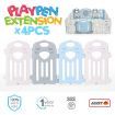 ABST 4 Panel Baby Playpen Extension Interactive Kids Toddler Play Room Safety Gate Kuer