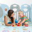 ABST 4 Panel Baby Playpen Extension Interactive Kids Toddler Play Room Safety Gate Kuer