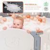 ABST 18 Sided Foldable Panel Baby Playpen Interactive Baby Room Kids Safety Gates Bear