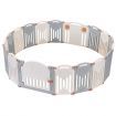 ABST 18 Sided Foldable Panel Baby Playpen Interactive Baby Room Kids Safety Gates Bear