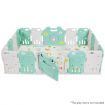 ABST 4 Pcs Baby Playpen Panel Extension Interactive Kids Safety Gates Toddler Play Room Frog
