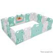 ABST 4 Pcs Baby Playpen Panel Extension Interactive Kids Safety Gates Toddler Play Room Frog