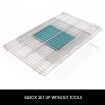 Cat Enclosure Pet Dog Playpen Rabbit Chicken Cage Puppy Fencing Pen Foldable Outdoor Indoor Portable Fabric Cover Metal 2.2M