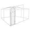 Dog Kennel Run Puppy Pet Chicken Duck Enclosure Doggy Playpen Animal Fencing Rabbit Fence Outdoor Cage 4mx4m