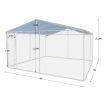 Dog Kennel Run Puppy Pet Chicken Duck Enclosure Doggy Playpen Animal Fencing Rabbit Fence Outdoor Cage 4mx4m