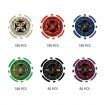 500 Holographic Butterfly Chips Professional Poker Card Game Play Set Casino Dice Aluminium Case