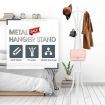 White Metal Coat Tree Hanger Stand Hat Rack Holder Entryway Bedroom 9 hooks-180cm