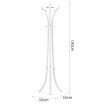 White Metal Coat Tree Hanger Stand Hat Rack Holder Entryway Bedroom 9 hooks-180cm