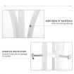 White Metal Coat Tree Hanger Stand Hat Rack Holder Entryway Bedroom 9 hooks-180cm