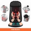 Back Neck Car Seat Massager Pad Full Body Shiatsu Massage Chair Cushion ???Black