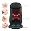 Back Neck Car Seat Massager Pad Full Body Shiatsu Massage Chair Cushion ???Black