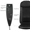 Back Neck Car Seat Massager Pad Full Body Shiatsu Massage Chair Cushion ???Black