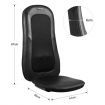 Back Neck Car Seat Massager Pad Full Body Shiatsu Massage Chair Cushion ???Black