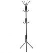 180cm Metal Coat Rack Entryway Hat Hanger Stand Tree Coat Holder-Black