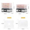 Food Dehydrator Fruit Meat Dryer Beef Jerky Maker w/ 7 Adjustable Trays - Black