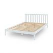 Wooden Bed Frame Queen Size Mattress Base Pine Platform Bedroom Furniture - White