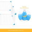 White Wooden Baby/Pet Playpen 8 Panels Lockable Door Adjustable Shape