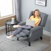 Luxdream Sofa Recliner Chair Armchair Single Padded Fabric Couch Lounge Living Room Furniture