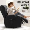 Electric Massage Chair PU Leather Recliner Sofa Lift Motor Armchair 8 Point Heating Seat