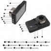 3.0 Inches Full HD 1080p Night Vision Reverse Infrared Car dash Camera