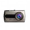 4.0 inch metal case night vision dual screen car dash dvr camera
