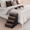 Wooden 4 Steps Dog Cat Stairs Pet Ramp Folding Doggy Ladder